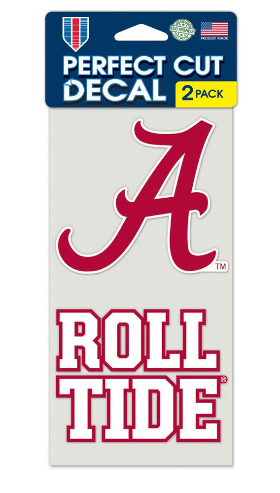 Alabama Crimson Tide Set of 2 Die Cut Decals - Sports Fan Shop