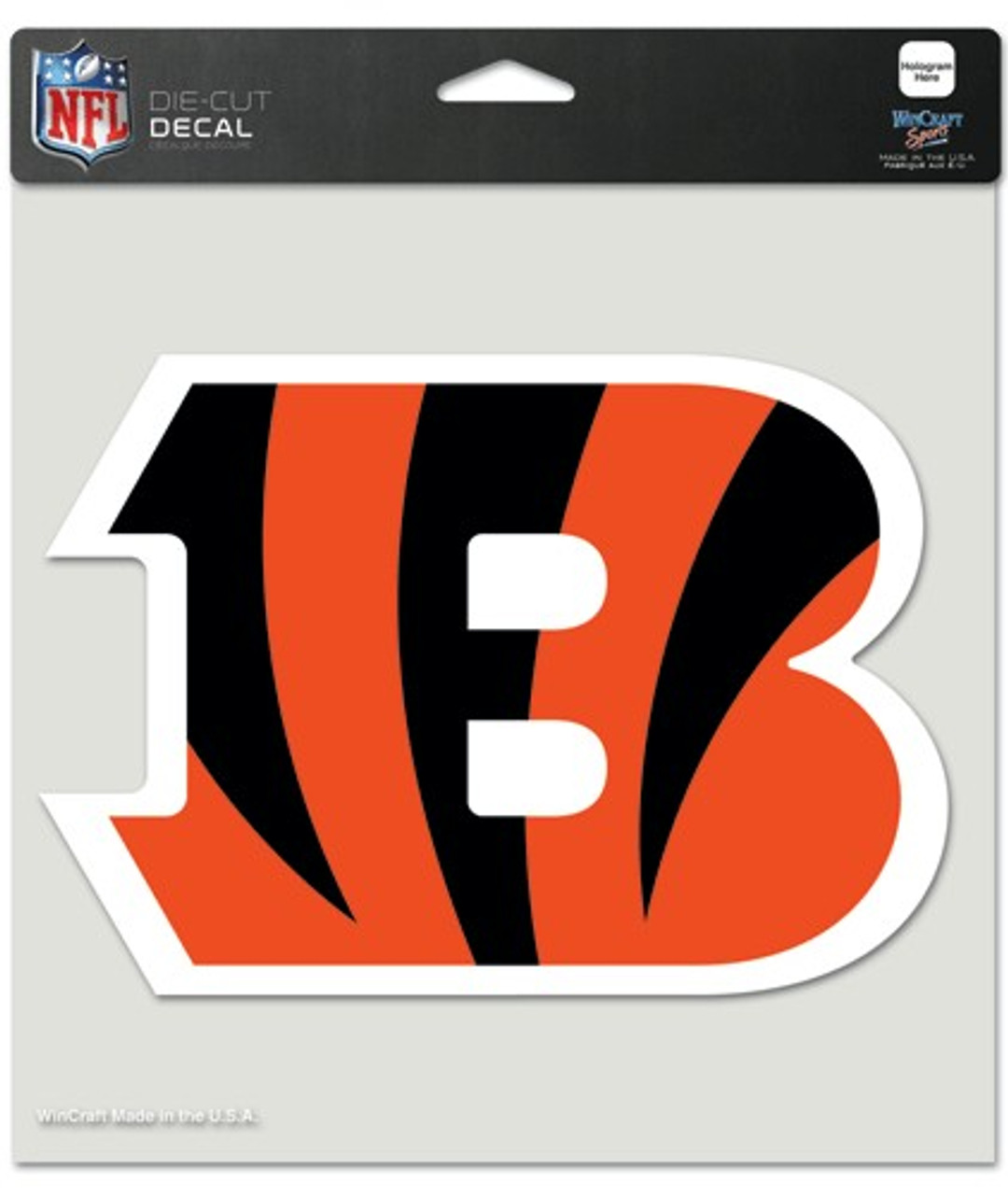 Cincinnati Bengals Decal 8x8 Die Cut Color - Sports Fan Shop