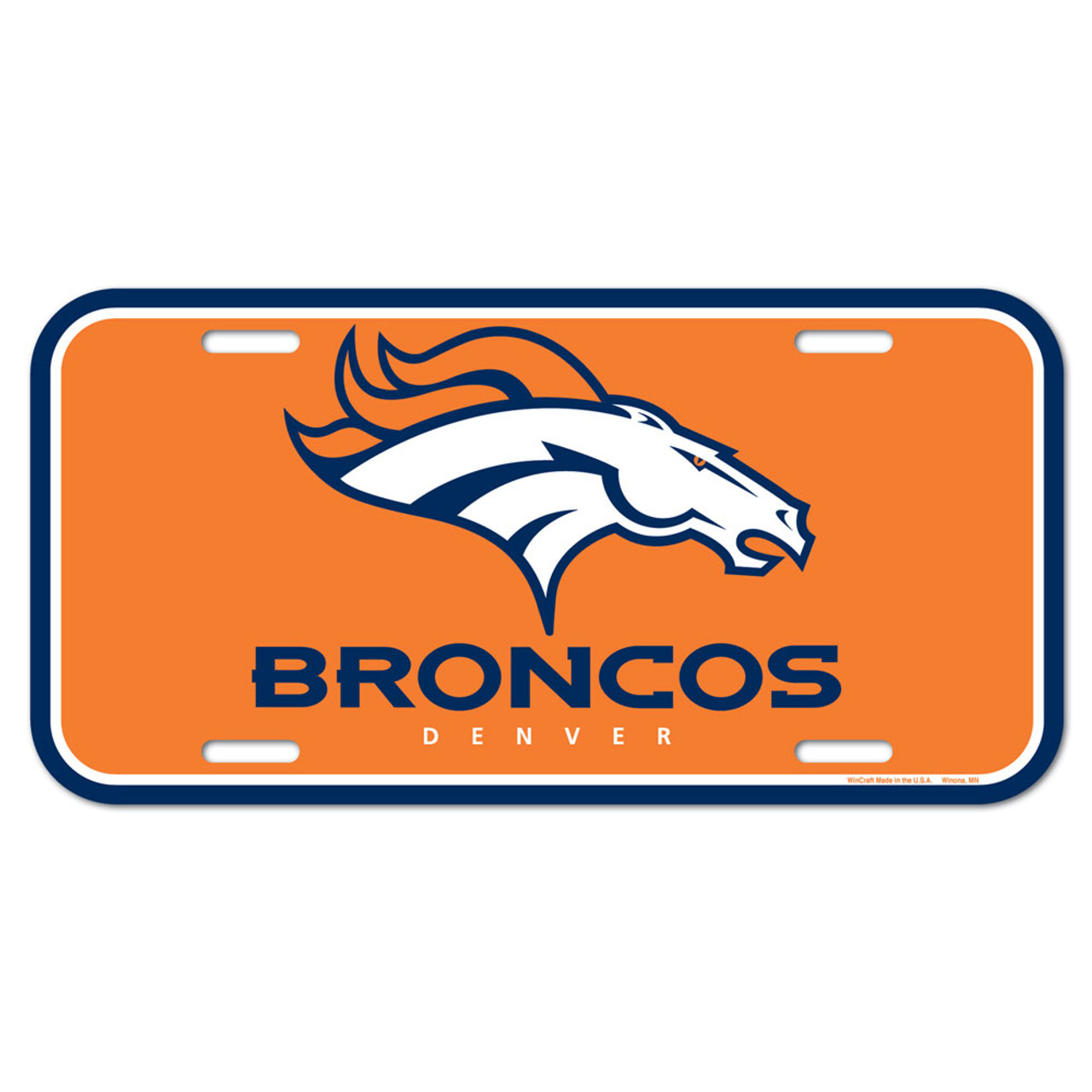 Denver Broncos License Plate - Sports Fan Shop
