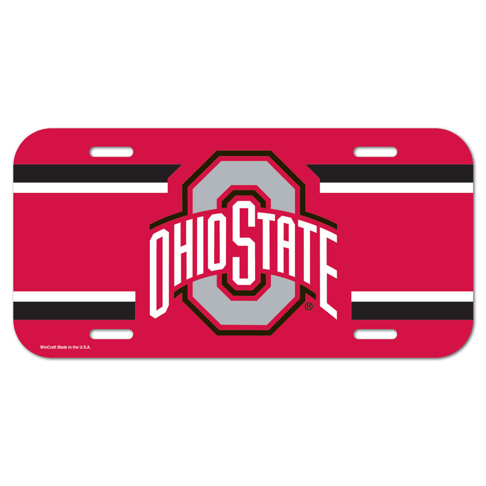 Rico Industries Ohio State Buckeyes License plate in the Exterior Car