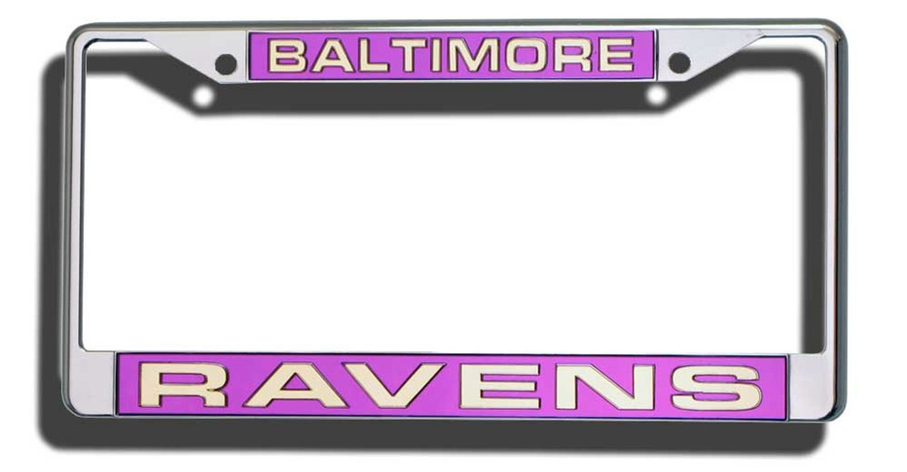 Baltimore Ravens Football Team Retro Logo Maryland License Plate