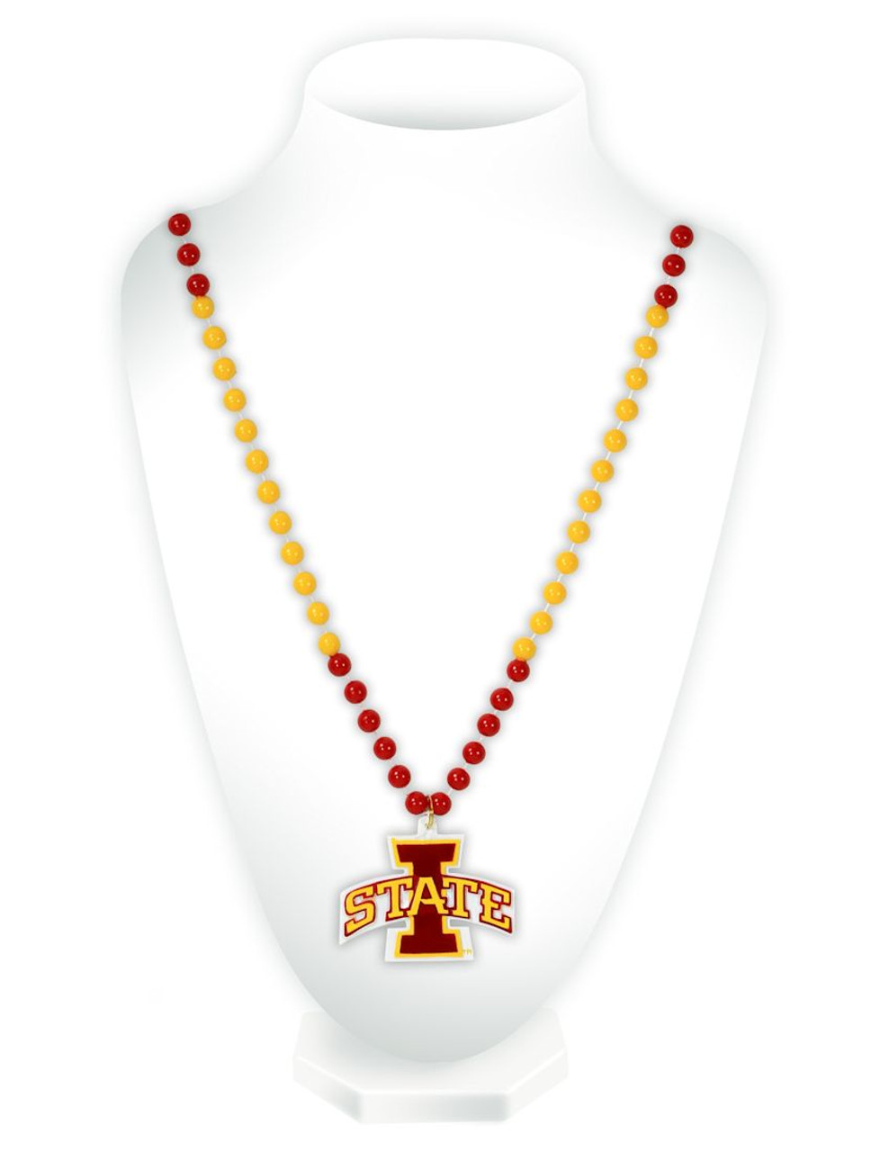 NCAA North Dakota Fighting Hawks Team Logo Mardi Gras Style Beads 