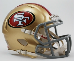 San Francisco 49ers Speed Mini Helmet - Sports Fan Shop