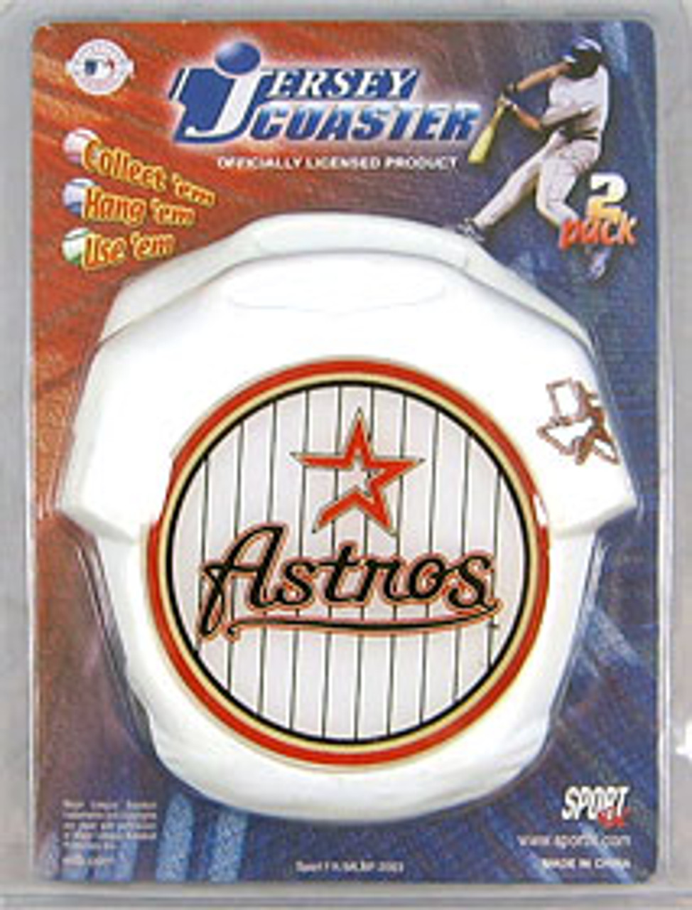 Houston Astros Coaster Set Jersey Style CO - Sports Fan Shop