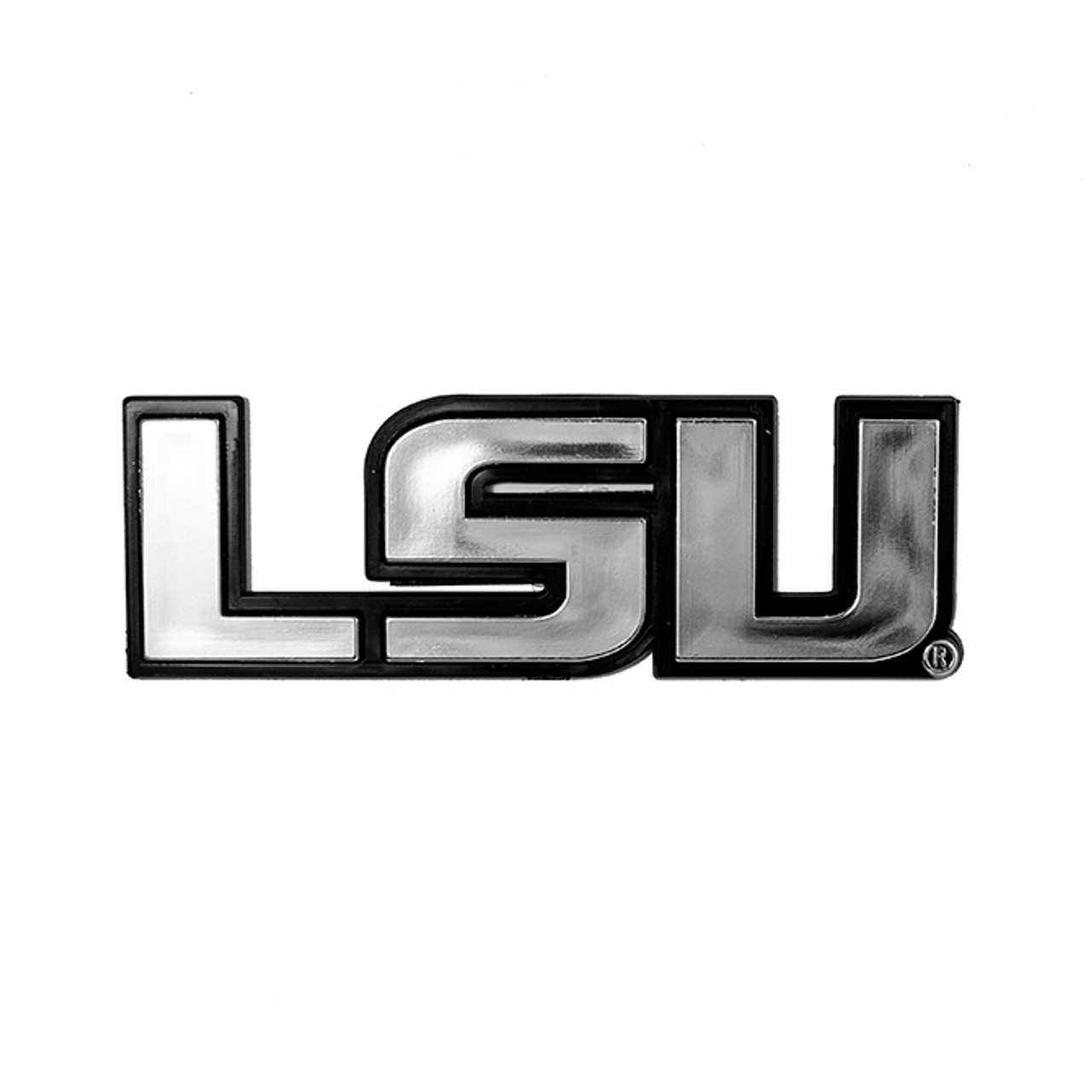 LSU Tigers Auto Emblem - Silver