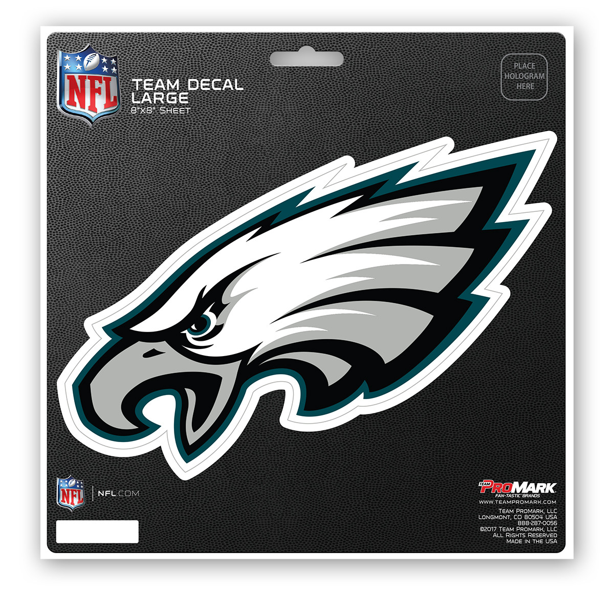 Philadelphia Eagles 8x8 Inch Die Cut Decal - Official NFL Licensed Window Sticker