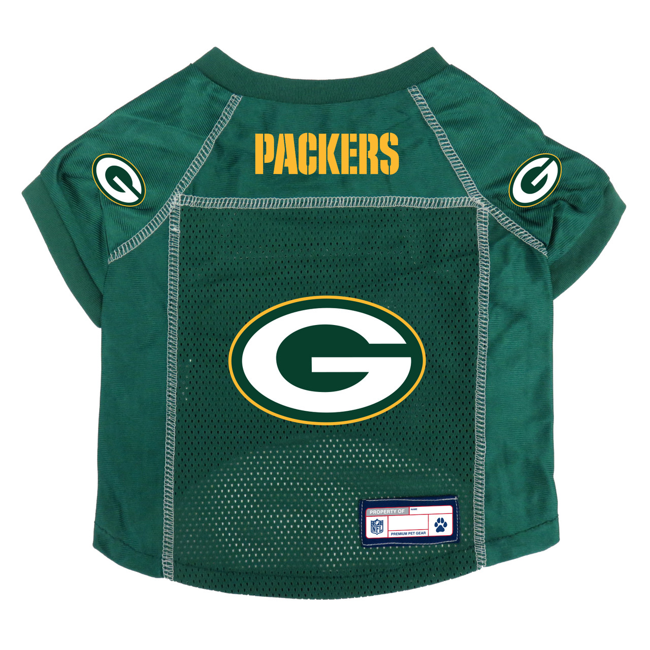 Green Bay Packers Pet Jersey Size XS Sports Fan Shop