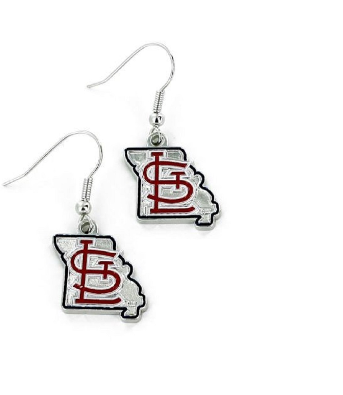 St. Louis Cardinals Earrings State Design - Sports Fan Shop
