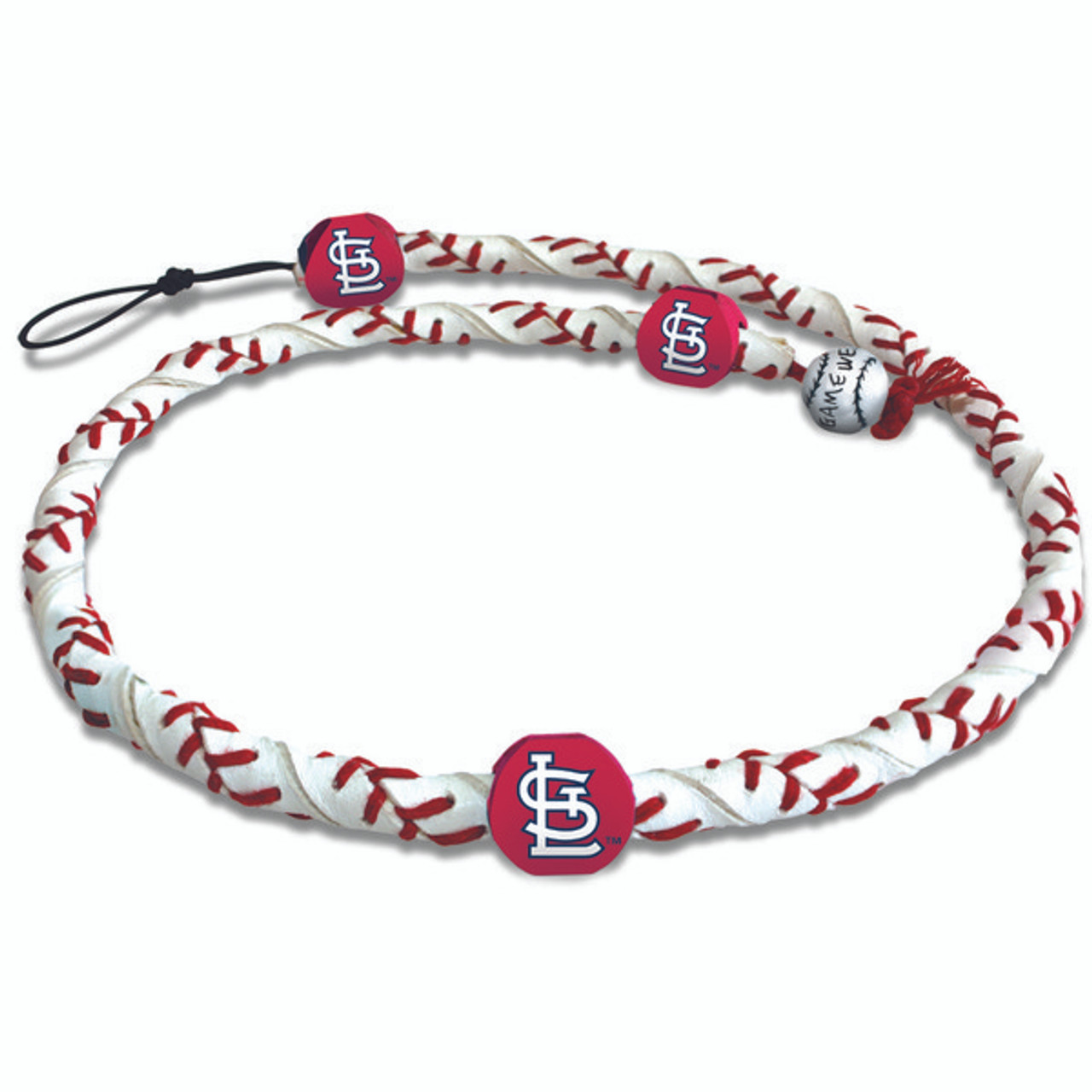 St. Louis Cardinals Necklace Frozen Rope Team Color Baseball