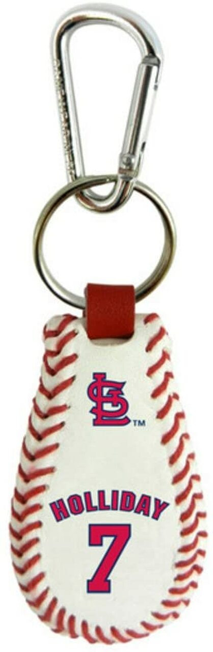 St. Louis Cardinals Keychain Team Color Baseball Chris Carpenter CO