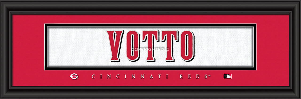 Joey Votto Signed Cincinnati Reds Framed Lithograph 