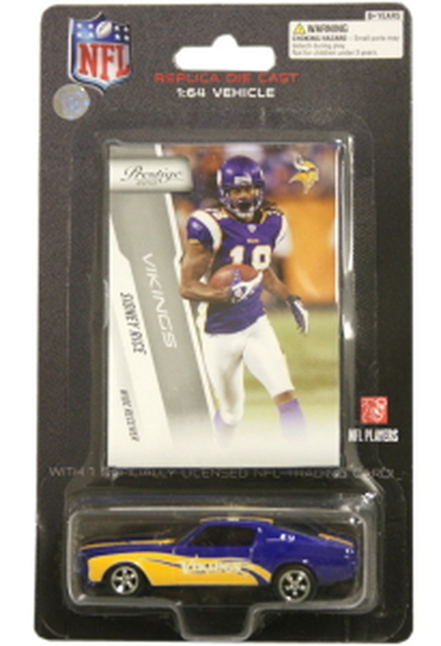 Minnesota Vikings Sidney Rice 1:64 Mustang with Trading Card CO - Sports  Fan Shop