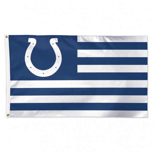 Indianapolis Colts Flag 3x5 Deluxe Americana Design - Sports Fan Shop