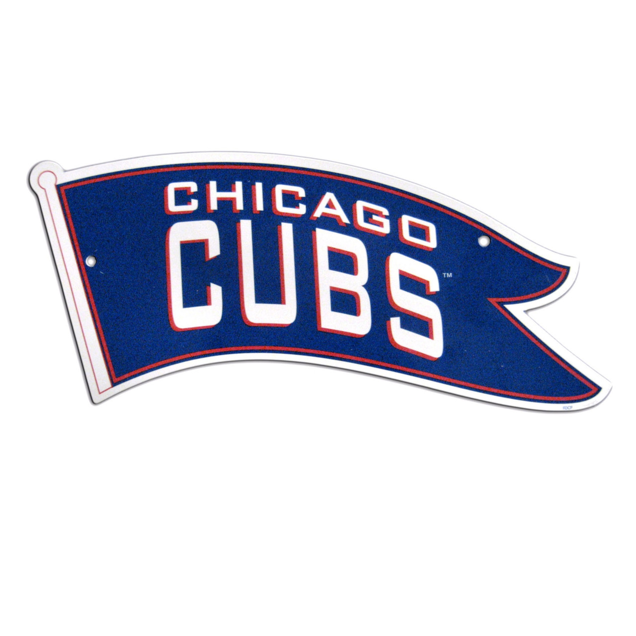 Chicago Cubs Sign 12x18 Plastic Co - Fremont Die