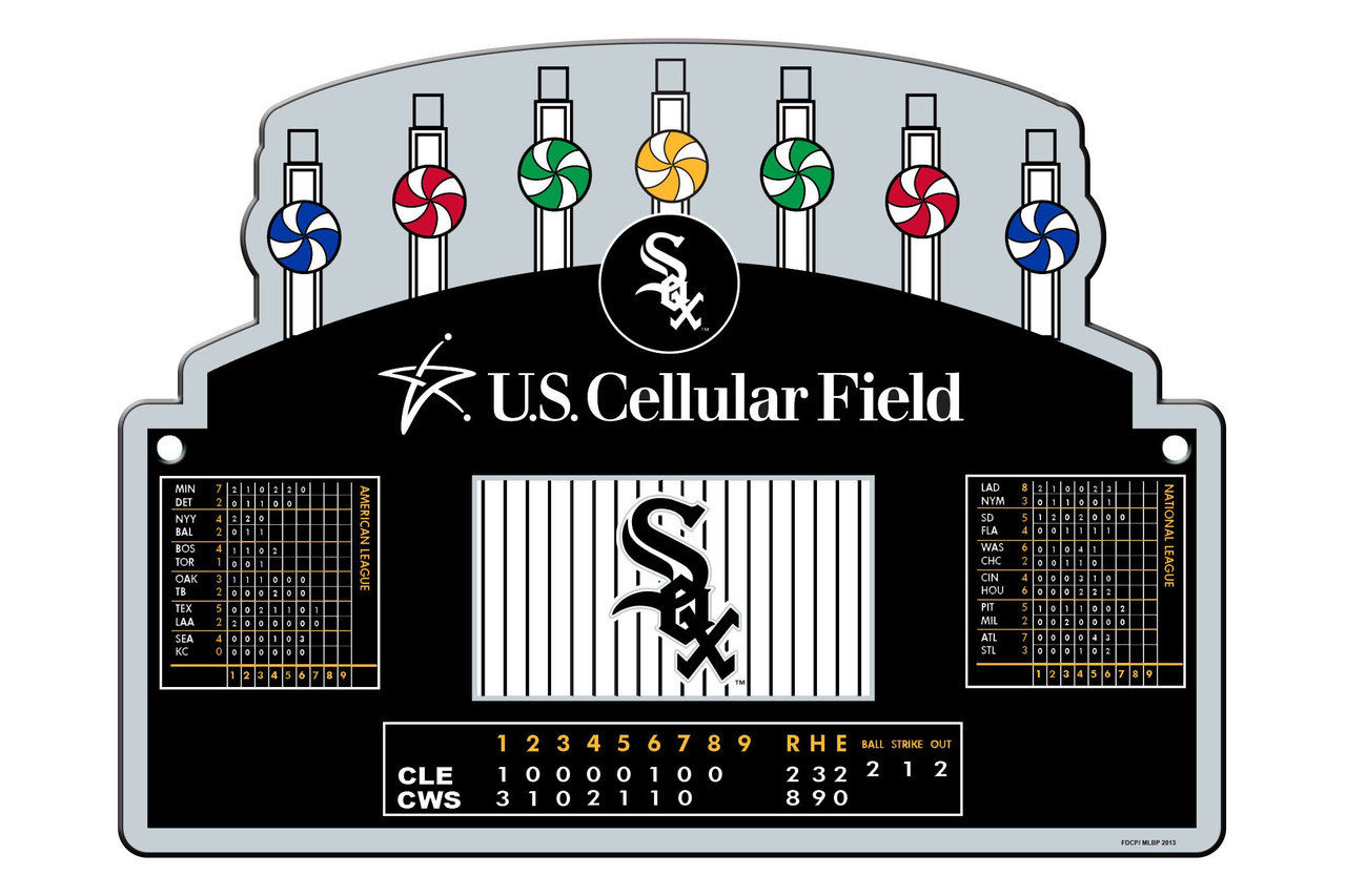 Fremont Die Chicago White Sox Sign 12x18 Plastic US Cellular Field Co