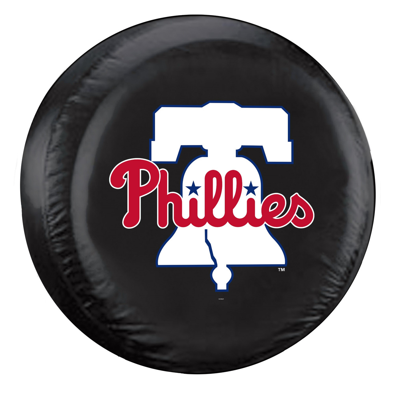 Philadelphia Phillies Tire Cover Large Size Black Alternate CO Sports