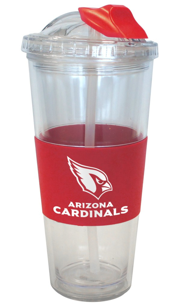 Arizona Cardinals Tumbler No Spill Straw Style Special Order