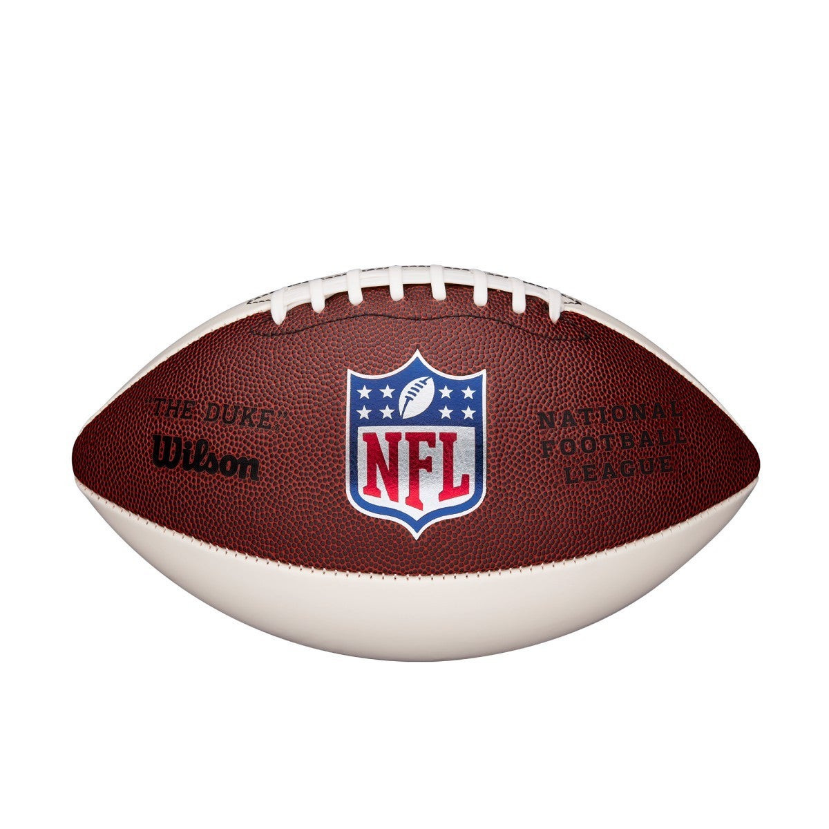 Football Wilson 3 White Panel NFL The Duke - Sports Fan Shop