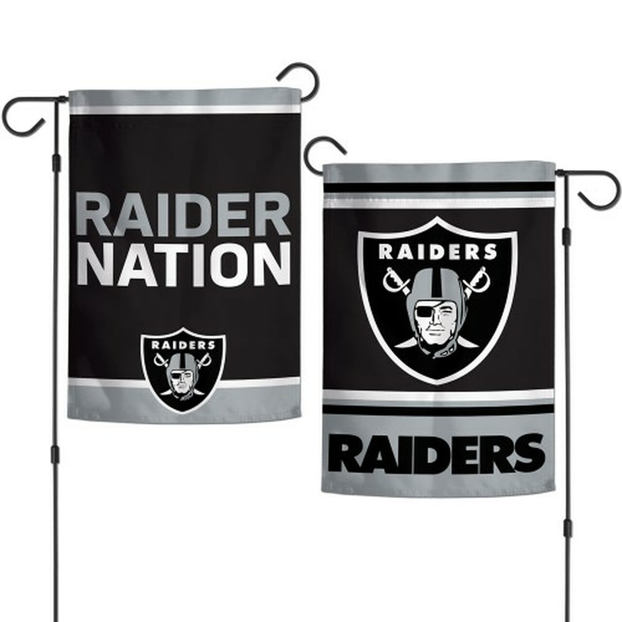 12.5x18 Las Vegas Raiders Double-Sided Garden Flag