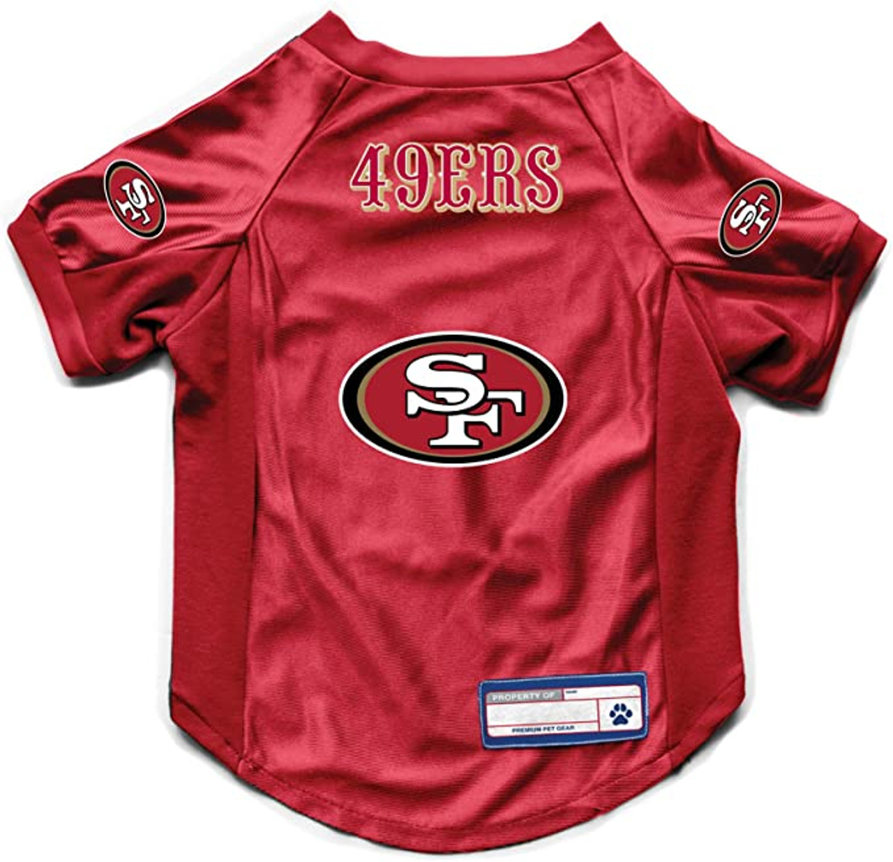 San Francisco 49ers Pet Jersey Stretch Size XL - Sports Fan Shop