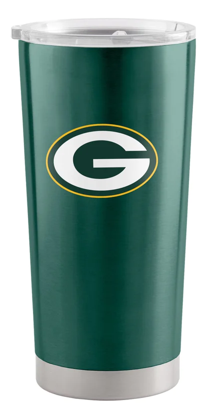 Green Bay Packers Travel Tumbler 20oz Stainless Steel Sports Fan Shop
