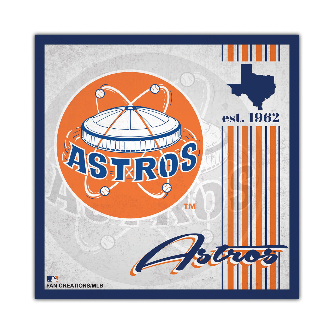 Houston Astros Sign C106 - TinWorld Sports Signs