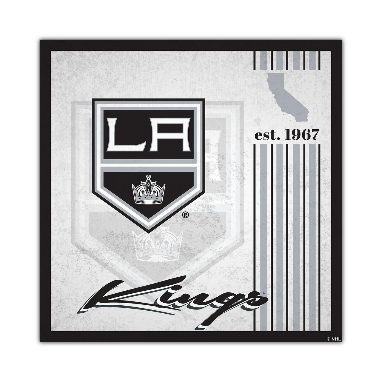 Los Angeles Kings Sign Wood 10x10 Album Design | Carroll's Sports Cove