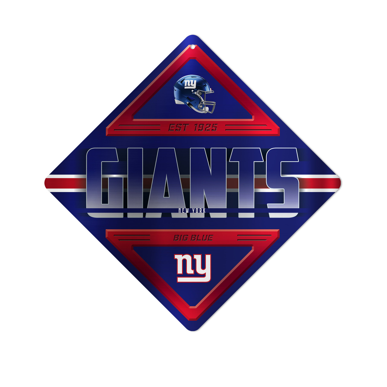 New York Giants Sign Metal Diamond Shape - Sports Fan Shop