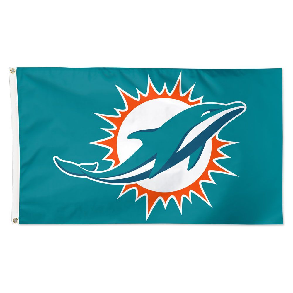 Miami Dolphins Flag 3x5 Team Sports Fan Shop