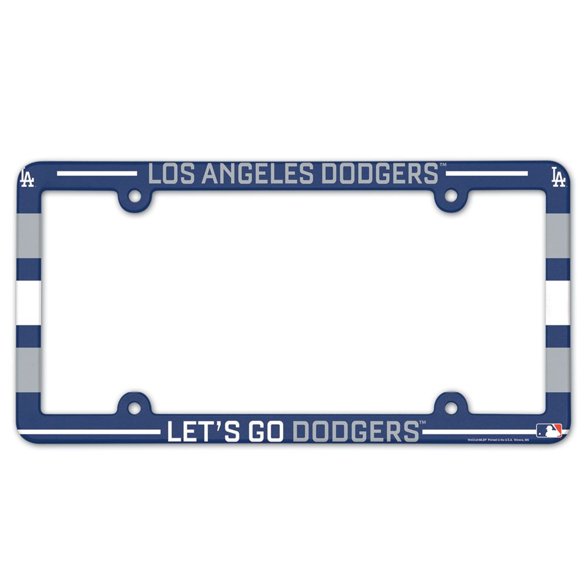 Los Angeles Dodgers License Plate Frame Full Color Sports Fan Shop