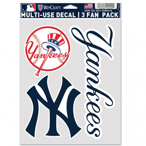 New York Yankees Decal Multi Use Fan 3 Pack Sports Fan Shop