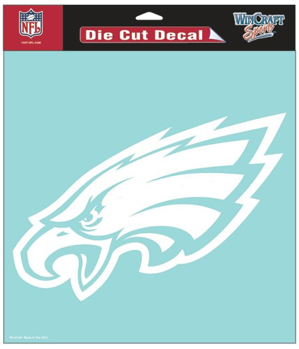 Philadelphia Eagles Decal 8x8 Die Cut White - Sports Fan Shop