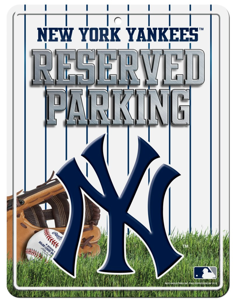 New York Yankees Sign Metal Parking Sports Fan Shop
