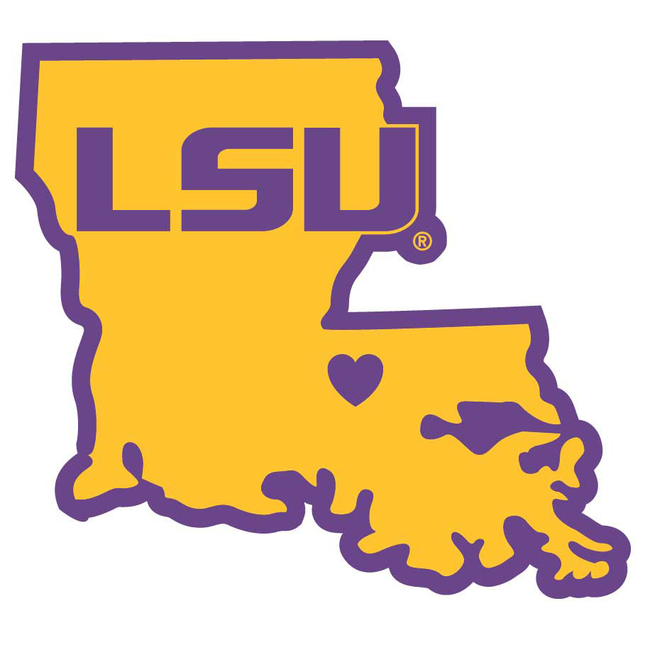 LSU Tigers Decal Home State Pride Style Special Order - Sports Fan Shop