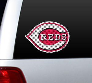 Cincinnati Reds Window Film 12 Inch Die Cut Special Order Cincinnati Reds Window Film 12 Inch Die Cut Special Order