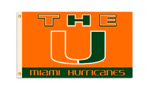 Miami Hurricanes Flag 3x5 BSI Miami Hurricanes Flag 3x5 BSI