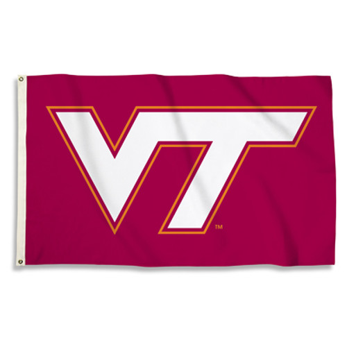 This full color officially licensed 3'x5' flag is 100% polyester. It has two grommets for flying the flag outdoors, but also makes a great wall d&eacute;cor indoors. This flag has been approved by Collegiate Licensed Products and the University. The flag has an extra wide headband and is made of 150 denier polyester. Made by BSI Products.