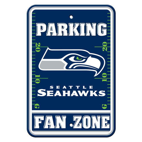 Lay claim to your spot and show your team spirit proudly with this 12' x 18" styrene plastic parking sign. Made in USA by Fremont Die