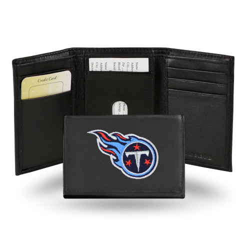 Tennessee Titans Wallet Trifold Leather Embroidered