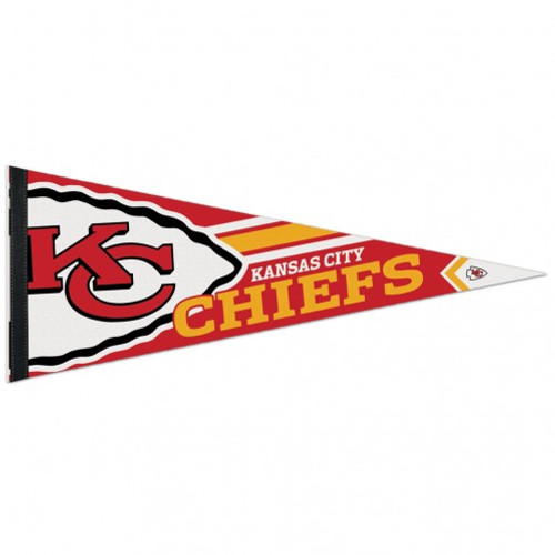 Premium pennants are the new throwback to classic wool pennant. The soft felt pennant is approximately 12x30 inches in size and features outstanding full color graphics. The pennant is durable enough to roll it up when you are at the game, and it looks great when you get home. Made by Wincraft.