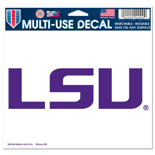 LSU Tigers Decal 5x6 Ultra Color