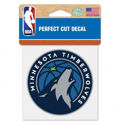 Minnesota Timberwolves Decal 4x4 Perfect Cut Color