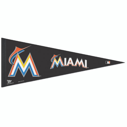 Miami Marlins WinCraft 12'' x 30'' Premium Quality Pennant