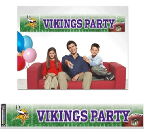 Officially licensed 12"x65" party banner is durable for many uses. It is produced with a weather resistant non-tear material and is packaged in a roll for easy packaging and shipping. Made in the USA. Made By Wincraft, Inc.