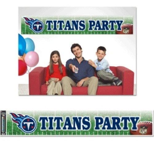 Officially licensed 12"x65" party banner is durable for many uses. It is produced with a weather resistant non-tear material and is packaged in a roll for easy packaging and shipping. Made in the USA. Made By Wincraft, Inc.