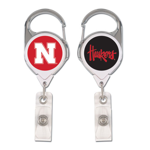 Nebraska Cornhuskers Retractable Premium Badge Holder