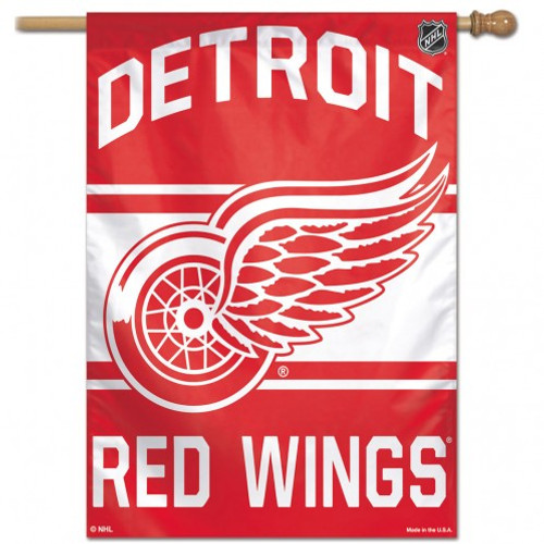 This banner is one sided. It has vibrant colors exciting graphics. Great for indoor or outdoor use. Made of a nylon material. The banner has an opening at the top to slip a stick or pole through for hanging. 27"x37" in size. Made By Wincraft, Inc.