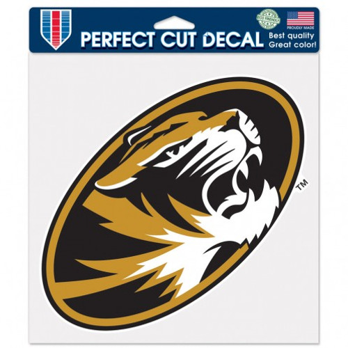 Missouri Tigers Decal 8x8 Perfect Cut Color Special Order