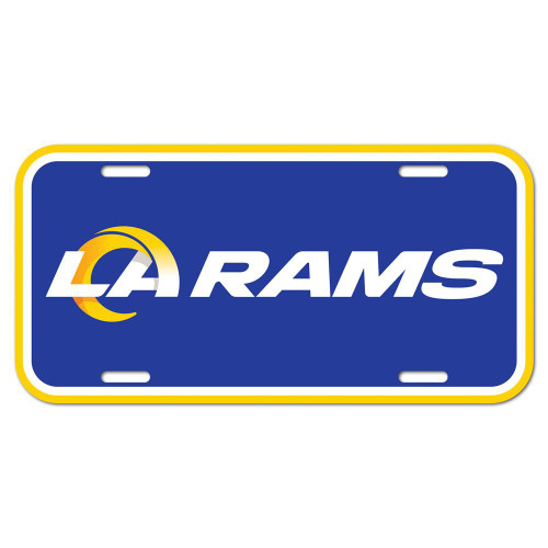 Los Angeles Rams License Plate Plastic Special Order