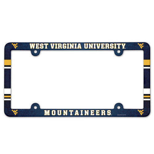 West Virginia Mountaineers License Plate Frame - Full Color